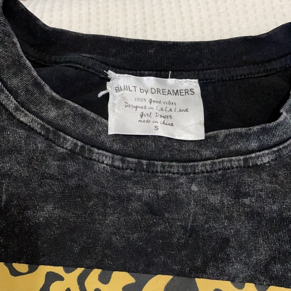 Oversized rock n roll t shirt with leopard detail - Picture 2 of 2